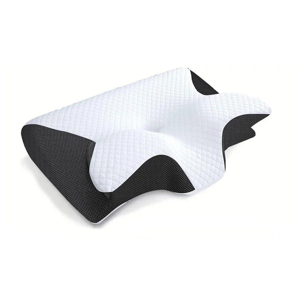 Ergonomic 2-in-1 Memory Foam Cervical Pillow for Neck Pain Relief – Contoured Orthopedic Support - Trendy Curations