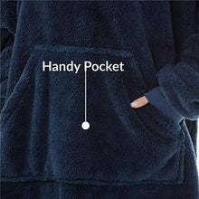 Oversized Hoodie Blanket – Ultra-Soft, Double-Sided Fleece Wearable Blanket with Large Pocket - Trendy Curations