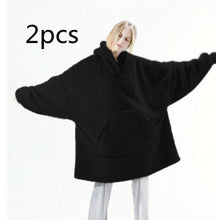 Oversized Hoodie Blanket – Ultra-Soft, Double-Sided Fleece Wearable Blanket with Large Pocket - Trendy Curations