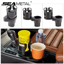 Dual Function Car Cup Holder Expander - 360-Degree Adjustable Base for Stable Drink and Bottle Organization - Trendy Curations