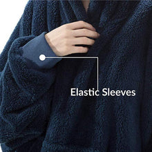 Oversized Hoodie Blanket – Ultra-Soft, Double-Sided Fleece Wearable Blanket with Large Pocket - Trendy Curations