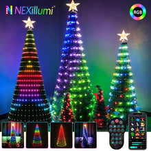 WS2812B Multicolor LED Star String Lights - Bluetooth Christmas Tree Topper & Holiday Decor (DC5V) - Trendy Curations